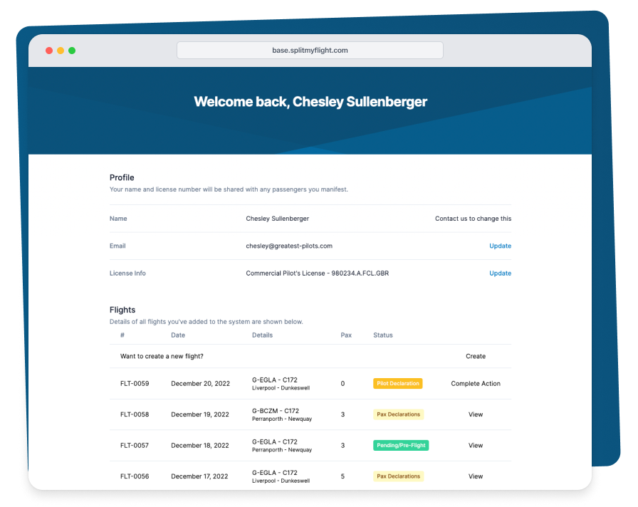 Split My Flight Platform Preview